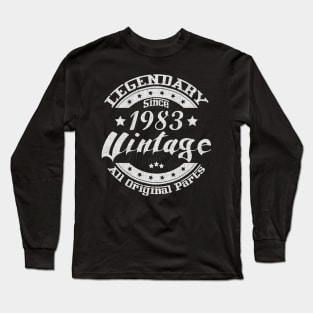 Legendary Since 1983. Vintage All Original Parts Long Sleeve T-Shirt